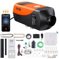 VEVOR dyzelinis oro šildytuvas su Bluetooth programėlės valdymu, 12V 2KW dyzelinis šildytuvas su automatiniu aukščio reguliavimu, nuotolinio valdymo pulteliu ir LCD ekranu