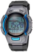 [Arias] Radio-controlled solar-powered digital watch, waterproof, multi-function, with backlight, urethane strap, AD06519RCSOL6, men's, black. gray