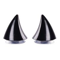 2PCS Multicolor Helmet Devil Horns Motorcycle Electric Bike Car Styling Decoration Helmet Stickers Long Short Parts balta