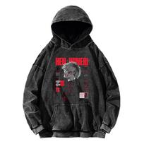 Kaneki Ken Tokyo Ghoul Hoodie Manga Print Sweatshirt Men Women Long Sleeve Streetwear Clothing Harajuku Washed Cotton Pullover L juoda