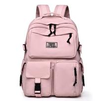 School bag female junior high school high school college student large capacity Korean version trend simple travel backpack campus fashion backpack juoda