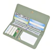 RFID Blocking Ultra-Thin Wallet for Women, Multi-Card Check Credit Card Bag Multi-functional Zipper Buckle Long Fashion wallet juoda