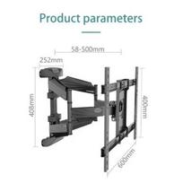 S8 Double Arm Full motion Wall Mount TV Brackets Swivel for 32”inch 50” inch to 85 inch TV Monitor