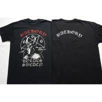 Bathory Goat Hordes Swedish T-shirt, Unisex Short-sleeved Summer Retro Band Street Hip-hop Heavy Metal Enthusiast Casual T-shirt 4XL black