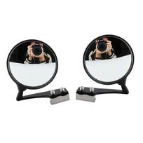 1 Pair Abs Car Front Wheel Blind Spot Mirror 360 Degree Adjustable Rotatable Rearview Auxiliary Mirror Left Right Universal Auto Accessory sidabras