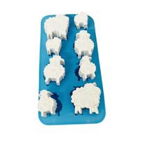 8 ertmių silikoninės formelės avinėlių gyvūnų formos DIY formos šokoladui, ledui, pyragams, muilui, Kalėdų, Velykų dekoracijoms 1 blue