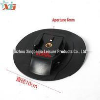 PVC Adhesive Camera Mount for SUP, Paddleboard, Kayak & Outdoor Sports White multifunction camera base (with D-ring) black