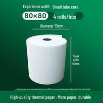 Thermal Paper for Printers: Meituan Delivery Receipt (80×50), Supermarket Checkout (80×60), Standard (80×80) white
