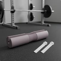 Barbell Squat Pad ShockAbsorbing Foam Sleeve AntiSlip Thrust Exercise for Squats, Blue with Black Strap gray