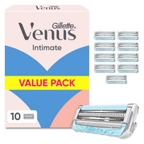 Keičiamos skustuvo galvutės Gillette Venus Intimate, 10 vnt