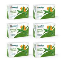 Himalaya Herbals Neem And Turmeric Soap, 125G (Pack Of 6) green