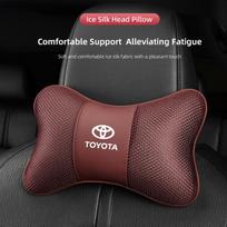 Kvėpuojanti ledo šilko kaklo pagalvėlė automobilio galvos atramai Toyota RAV4 LEVIN Hilux Aygo Yaris Ractis Corolla Camry CHR Auris Tacoma WY0 juoda