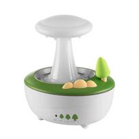 New Forest Mushroom Aroma Diffuser Raindrop Mist Essential Oil Humidifier, 7 Color LED Mood Lamp,Home USB Desktop Air Humidifier AU balta