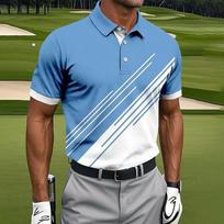 Golf essential! Short-sleeved polo shirt, comfortable and versatile for sports. S