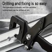 AT19-Drywall Tools, Punch Lock Framing Fastening Crimping Keel Riveting Clamps Crimper Pliers Steel Stud Crimping Pliers