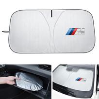 Sulankstomas automobilio priekinio stiklo saulės skydelis UV apsauga BMW M E46 E90 E60 F30 F10 E39 E36 F20 G30 G20 E87 E92 E91 X1 X2 white