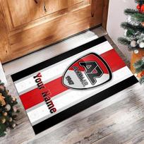 AZ Alkmaar Printed Crystal Velvet Rug Non‑Slip Crystal Velvet Carpet For Sofa Bedroom Indoor Home Decoration 50cmx80cm black