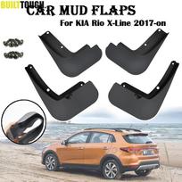 Automobilių purvasaugiai KIA Rio X-Line KX Cross 2017-on purvasaugiai purvasaugiai purvasaugiai priekinio galinio sparno apsauga gray