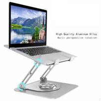 All Aluminium Laptop Stand, Hollow Design Ergonomic Dissipion Adjustable Universal Riser for sidabras
