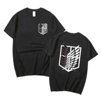 2026 Anime Attack on Titan Parent-child Cotton T-Shirt Ackerman Mikasa Eren Jaeger Cherry Blossom Graphics Logo Clothes Men Tees XXXXXL
