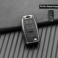 Automobilio raktų dėklo dangtelis, skirtas Volkswagen VW Golf 3 4 5 6 Mk4 Mk6 Passat B5 B6 B7 B8 Cc Polo Tiguan Mk2 Touran Jetta 6 Bora Mk6 gray