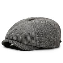 Unisex Casual Newsboy Hat For Travel, Shopping & Vacation - Retro Beret For Spring, Autumn & Winter gray