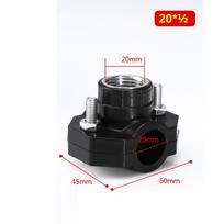 Professional Female Thread PE Water Pipe Connector Repairing Durable Tee Connectors Leak-Proof Water Splitter Garden black