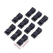 10vnt/pakuotė Greito slydimo laikiklio sagtis Galinis spaustukas Slenkstukas Juodas Kempingui Žygiams Kuprinės Reguliavimo Dirželis Juosta 20-51 mm as the picture black