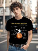 Monty Python One Simple Question Math Teacher Tshirt L gray