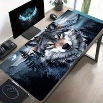 Large Gaming Mouse Pad Premium Desk Mat Soft Cloth Surface Stable Rubber Base for PC Laptop Keyboard Office Desk Setup Desk Prot 400x900x2mm gray