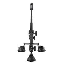 New Car Suction Cup Mount Kit with Invisible Selfie Stick Ball Head Adapter for Insta360 X4 X3 Action Camera Accessories black