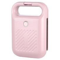 Electric Sandwich Maker Panini Press with Non-Stick Coating Home Toaster Portable Light Food Making Machine for Home Kitchen rožinė