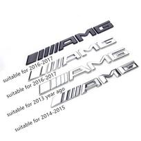 Benz AMG 3D plastikinė automobilio emblema lipdukas Mercedes benz A B C E G CLA GLK KLASĖMS W221 W212 W213 W176 W205 W177 X253 Dekoras Matte Black
