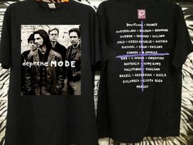 Vinatge 1993 Depeche Mode Faith Devotional World Tour Concert 90s tee Heavy Cotton L black