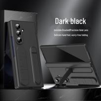 Compatible Samsung Z Fold8 Ultra Soft Silicone Wristband Case with Mirror Hinge Protection Fold 8 tamsiai mėlyna