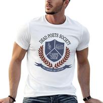 Dead Poets Society Tshirt Halloween Casual Tshirt S white