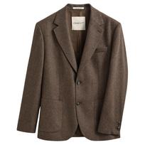 Švarkas vyrams, Ruda, Wool herringbone suit jacket