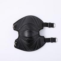 Vyriški motociklininko žieminiai kelių apsaugai - Šilti, neperpučiami, neperšlampami, su vilnos pamušalu, skirti šaltam orui. One Size black