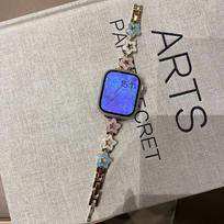 Luxury Stainless Steel Band for Apple Watch Ultra 49mm 10 46mm 42 Chain Bracelet for IWatch 9 8 7 6 SE 45mm 41 40 44 Women Strap For iwatch 10 46mm gray