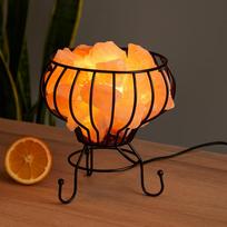 Himalayan Salt Lamp Brazier With Pink Salt Chunks