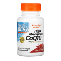 Doctor's Best High Absorption CoQ10 with BioPerine 100 mg 120 softgels