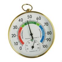 Thermometer Hygrometer Wall Mounted, Display Mechanical, Dial Temperature Humidity Gauge for Indoor white