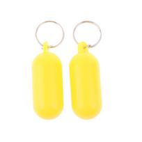 2x Mini Floating Keyring for Boat Kayak Buoyant Key Chain Sports Accessory for Boating Fishing Kayaking Rafting Surfing balta