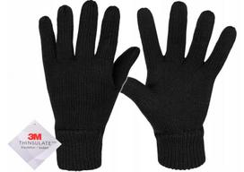 Žieminės šiltos klasikinės pirštinės Mil-tec Thinsulate 3m - Black L
