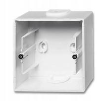 Paviršinis adapteris 1-vietis baltas 1701-94-507 Abb Basic55