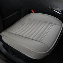 Universalus automobilio sėdynės užvalkalas, kvėpuojantis PU odinis kilimėlis, skirtas auto kėdės pagalvėlėms, automobilio priekinės sėdynės užvalkalui „Four Seasons“ neslystantis kilimėlis smėlis