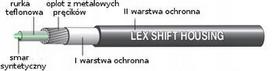 Jagwire Lex-sl trosas su gelio tepalu, 4mm, geltonas