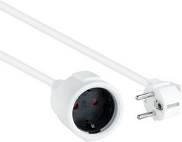 10 m ilgio baltas schuko ilgintuvas, idealiai tinkantis elektros jungčiai prailginti dideliuose kambariuose ir tiekti energiją keliems įrenginiams