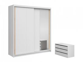 Spinta Aura, 203x60x218 cm, balta