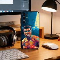 M-Muhammad Ali Phone Case For Samsung S25,S24,S21,S22,S23,S30,Ultra,S20,Plus,Fe,Soft Silicone Black Cover Samsung S23plus5G gray